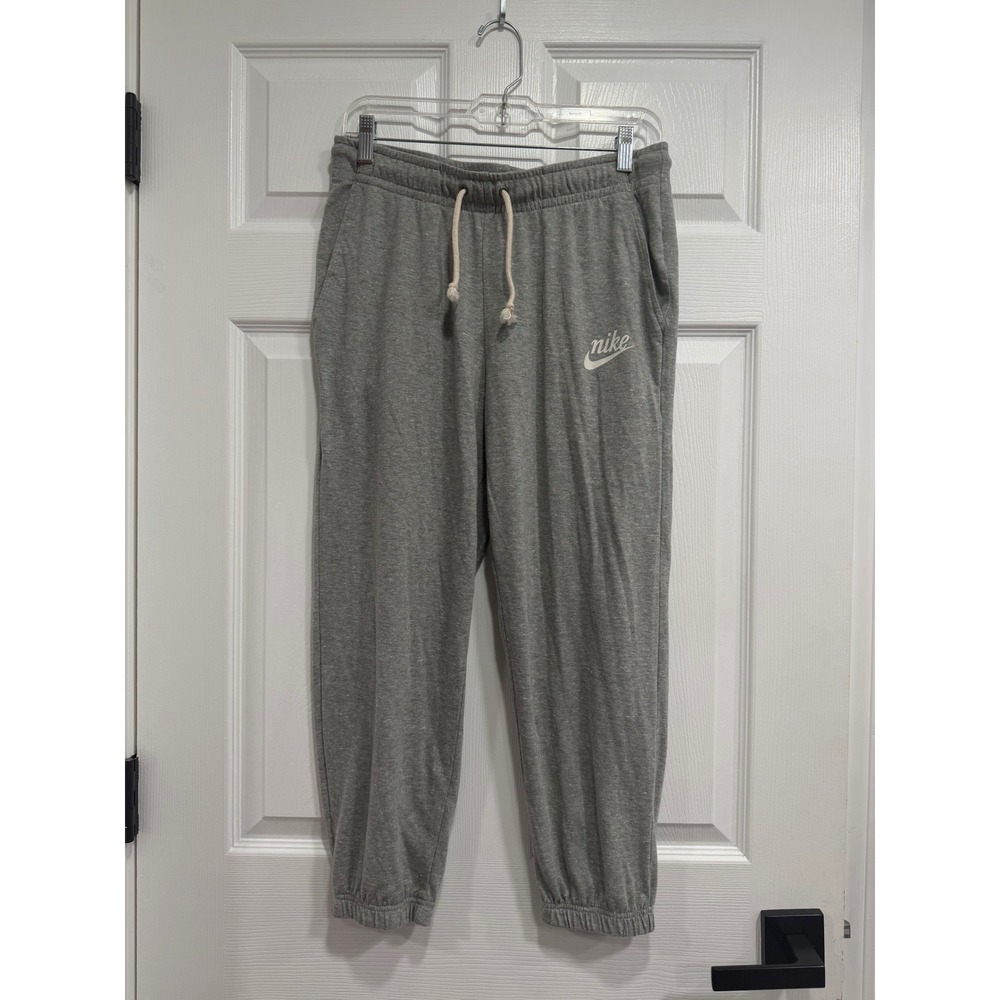 Nike Sportswear Gym Vintage Joggers Womens Medium Gray Heather Sweatpants